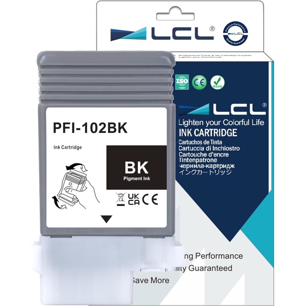Lcl tintes pfi102bk melns par Canon ImagePrograf ipf500-ipf765 LCL 1 gab.