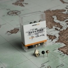 World Map Canvascale på lærred med en tysk kork dekoration 70x50cm mønster 18