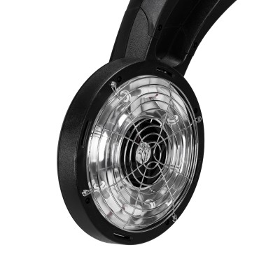 Gabbiano wandgemonteerde infrazone GD-505W zwart — zijaanzicht