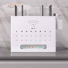 Router Box og Catekro Modem med White Cables Management