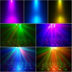 DJ-lampe med kryssøyet stativ ZQ05156 SPHERE DISCO REMOTE CONTROLLER Lys effekt