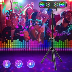 DJ lámpa Ukköd állvány ZQ05156 forgó diszkó labda pilóta fényeffektus