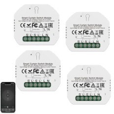Vezeték nélküli görgős vak modul 2.4 GHz MS- 108 vezérlés Alexa / Google Home timer Tuya 4 db.