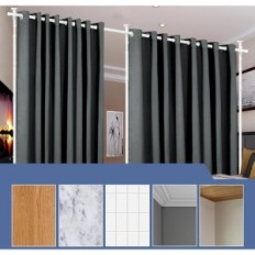 Romfelt Gardin på distribusjonsstangen 280x317 cm utstilling