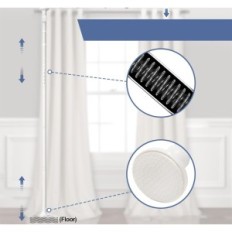 Room compartment Curtain on the Distribution Rod 280x317 cm Exhibition