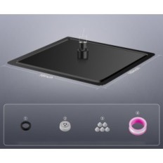 Usato 40 cm del soffitto impermeabile in acciaio nero 304 quadrato