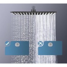 Použité 40 cm stropní pláštěnka černá ocel 304 čtverečních