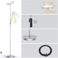 Se utiliza 35W Modlicht MF18805 4200LM Lámpara de pie LED con un vidrio