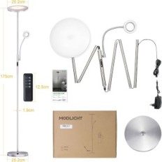 Lampe debout debout debout 35W modlicht MF18805 4200LM d'occasion avec un verre