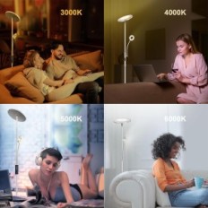 Használt LED álló lámpa 35W Modlicht MF18805 4200LM ezüst lámpával