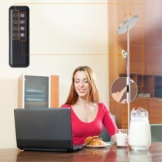 Lampe debout debout debout 35W modlicht MF18805 4200LM d'occasion avec un verre