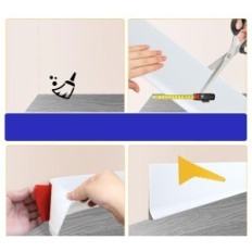 Soft PVC LSGCQ Self-adhesive width 10cm to wall 10x18m