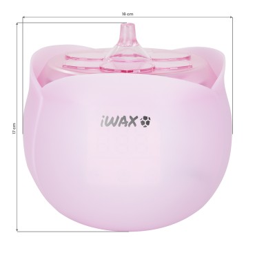 Scaldacera iWax Flower rosa — vista frontale