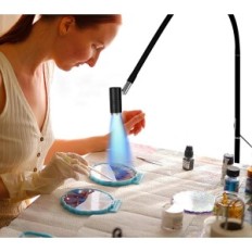 Onvolledige UV-lamp voor 6W-wimpers met flexibel met voetschakelaar en aanpassing