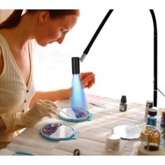 Unvollständige UV-Lampe für 6W Wimpern mit flexiblem mit Fußschalter und Anpassung