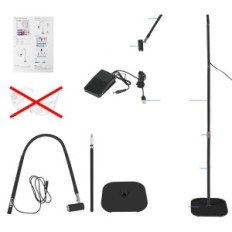 Lampada UV incompleta per ciglia 6W con flessibile con interruttore a pedale e regolazione