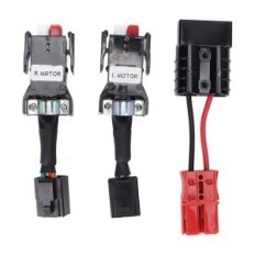 Motorista de cadeira de rodas de 4 botões com exposição de joystick de freio