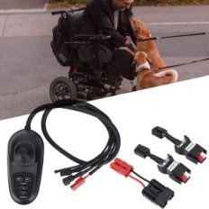 4-knapps rullstolsdrivrutin med bromsregistrering