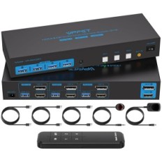 Použité KVM Switch USB 3.0 HDMI + DisplayPort 3 ks 4 USB CMSTEDCD VP-SW331