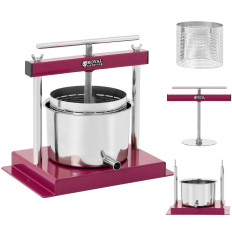 Premere. Succo di trattamento del vino. Acciaio inossidabile fatto a mano. 3l