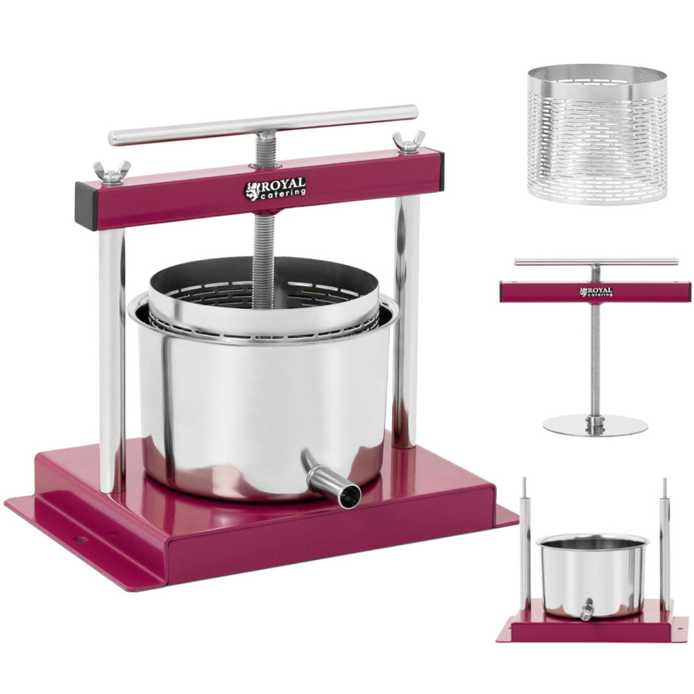 Pritisnite. Vinorodni sok. Iz ročno izdelanega nerjavečega jekla. 3l