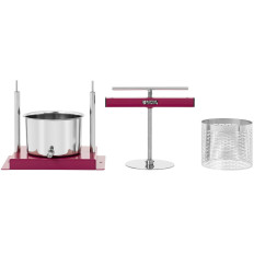 Presse à vin manuelle en acier inoxydable 3L pour le jus de fruits.