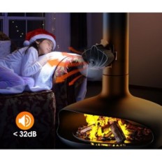 Magnetische open haardventilator zonder stroom de drie musketiers HL-600E2 stil