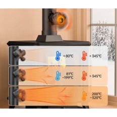 Fan de chaminé magnético sem corrente os três mosqueteiros HL-600E2 silencioso