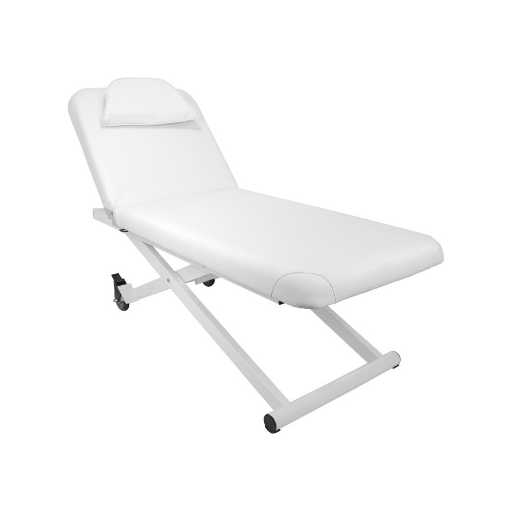 Table de massage électrique AZZURRO 329e 1 pot blanche — vue latérale