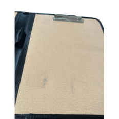Used A4 Leather Folder NODO with a clip