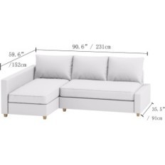 Dangtelis už kampo Friheth Hometn Market sofa pilka poliesteris