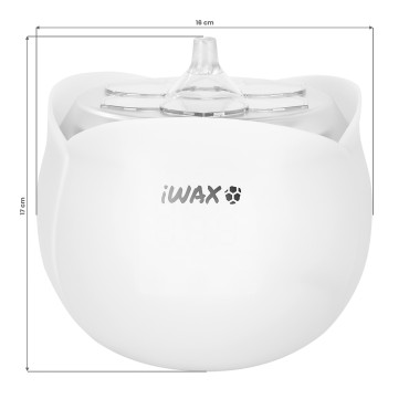 iWax Flower grelnik za vosek, bel — sprednji pogled