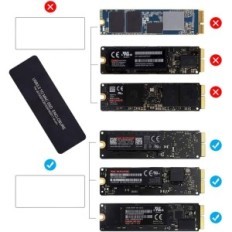 SSD MacBook Air / Pro 2013-2016 Chenyang USB 3.0 Adattatore 16 + 12 PIN