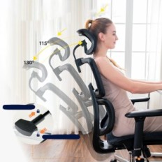 Ergonomisks Shaper1 Biroja krēsls ar režģi Regulējams līdz 150 kg izstāde