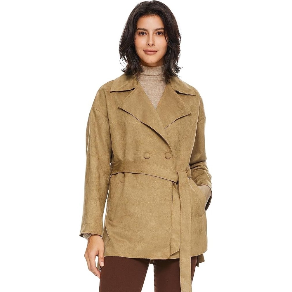 Cappotto da donna Orolay da Eco-arbusto Trench leggero con cintura L