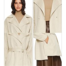 Manteau de la Dame Orolay de la tranchée de lumière Eco-arbuste avec ceinture L