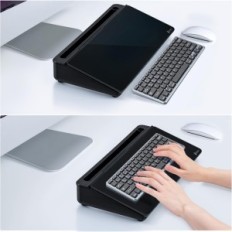 Vidro VarhaMax Deskboard com Organizador Preto