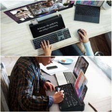 Staklena larhomax deskboarda s crnim organizatorom