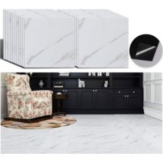 Autocolantes de piso 30x30cm Veelike Auto-adesivo Telhas de mármore 24 pcs