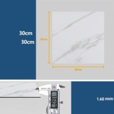 Floor stickers 30x30cm Veelike Self-adhesive tiles Marble 24 pcs