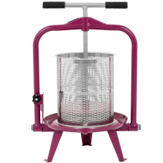 Jugo de prensa de vino. Marco de acero inoxidable 14l