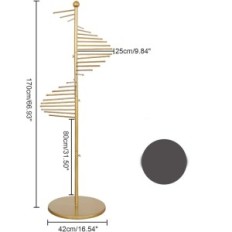Stå för den frittstående guldstående. Gyllene 42x170 cm 30 avgashandtag