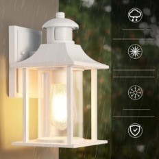 Ulkoinen Valkoinen LED-lamppu Lammo 0431-DE 3 -tilat Motion Sensor IP23