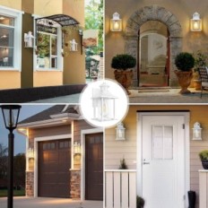 Ytre Hvite LED-lampe Lamomo 0431-DE 3 Modes Motion Sensor IP23