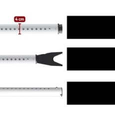 Zámek dveří Nastavitelná anti-vloupání dveří ochrana 2 ks.