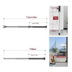 Door lock Adjustable anti-burglary door protection 2 pcs.