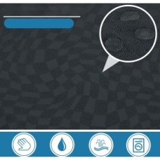 Χρησιμοποιείται κάλυμμα στο γωνιακό καναπέ Ystyle L εύκαμπτο μη ολισθηρό 3 + 3 os. γκρι