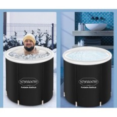 Incomplete / Used Folding Bathtub Blower Yiyobeatso 75x75cm with Mobile Cover for Shower