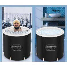 Incomplete / Used Folding Bathtub Blower Yiyobeatso 75x75cm with Mobile Cover for Shower