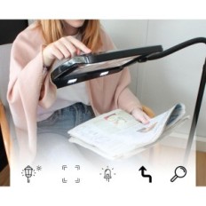 Maxi X5 Maxi MAGNIFIER FISHTEC lęšis 22.5x18cm Elastinė bazė